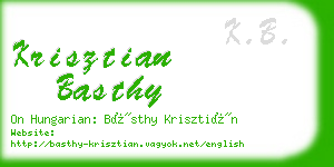 krisztian basthy business card